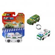 Flip Cars 2 in 1 Communication Truck & Military Ambulance