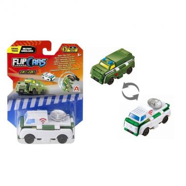 Flip Cars 2 in 1 Communication Truck & Military Ambulance