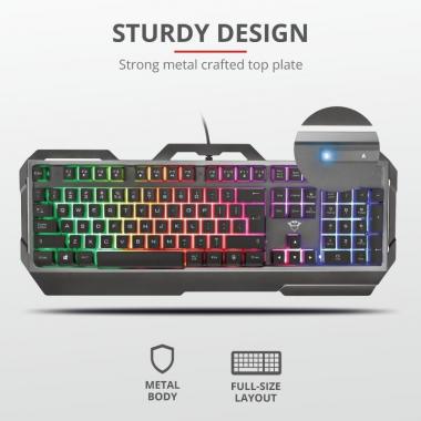 Trust GXT 856 Torac Illuminated Black