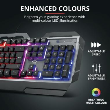 Trust GXT 856 Torac Illuminated Black