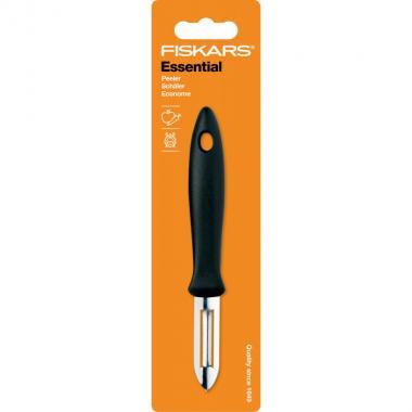 Fiskars Овощечистка вертикальная Essential, 6 см, нерж. сталь, пластик