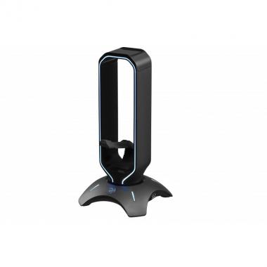 2E Gaming Підставка 3в1 для гарнітури Headset Stand RGB USB Black