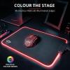 Trust GXT 765 Glide-Flex RGB Mouse Pad with USB Hub Black
