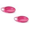 Nuvita Тарілка для годування Easy Eating (пласка 2шт.)[NV8451Pink]