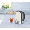 Electrolux Электрочайник, 1,7л, Strix, дисплей, металл, поддержк.темп, белый+нерж
