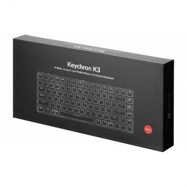 Keychron Клавіатура K3 84 Key Low Profile Gateron White LED Red