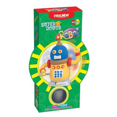 PAULINDA Super Dough Robot Crafting Tool, auto-step, eyes (yellow)