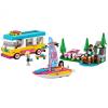 LEGO Конструктор Friends Лісовий будинок на колесах і вітрильний човен 41681