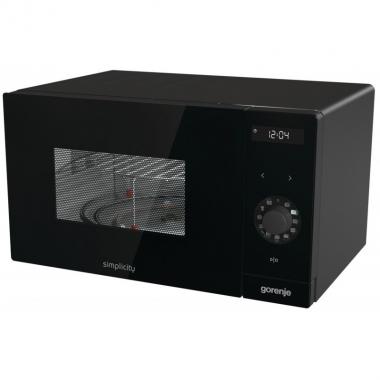 Gorenje Мікрохвильова піч Simplicity, 23л, міх. управл., 900Вт, гриль, дисплей, чорний