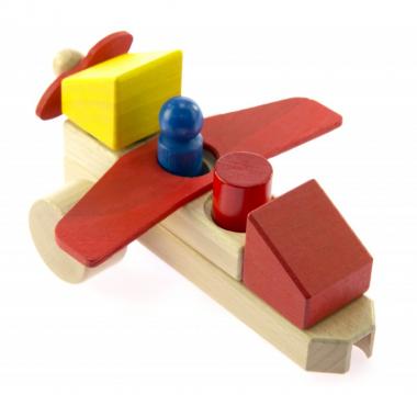 nic cubio Wooden blocks - Plane