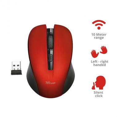 Trust Миша MYDO SILENT WL RED