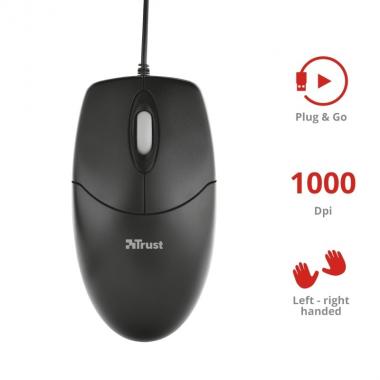 Trust BASI OPTICAL MOUSE BLACK
