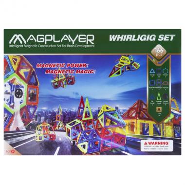 MagPlayer Конструктор магнітний 166 од. (MPA-166)