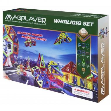 MagPlayer Конструктор магнітний 166 од. (MPA-166)