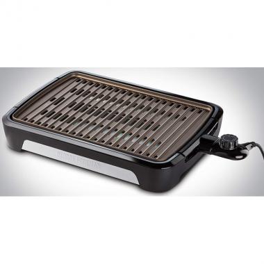 Russell Hobbs Гриль George Foreman 25850-56 Smokeless BBQ Grill, 1606 Вт, титаное напыление пластин, черный