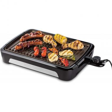 Russell Hobbs Гриль George Foreman 25850-56 Smokeless BBQ Grill, 1606 Вт, титаное напыление пластин, черный