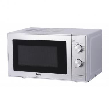 Beko Мікрохвильова піч, 20л, мех. управл., 700Вт, гриль, сріблястий